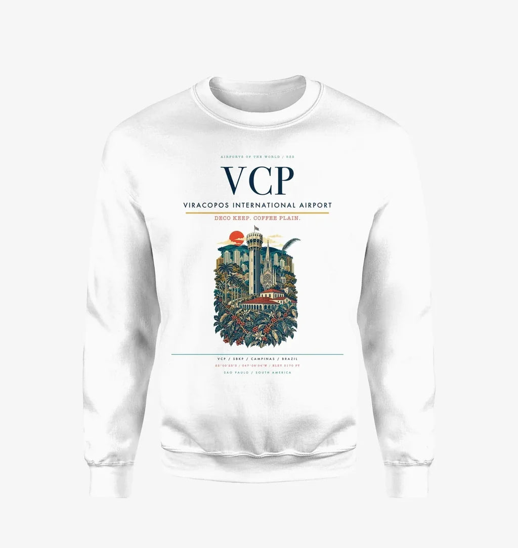 Viracopos International Airport VCP Sweatshirt - White