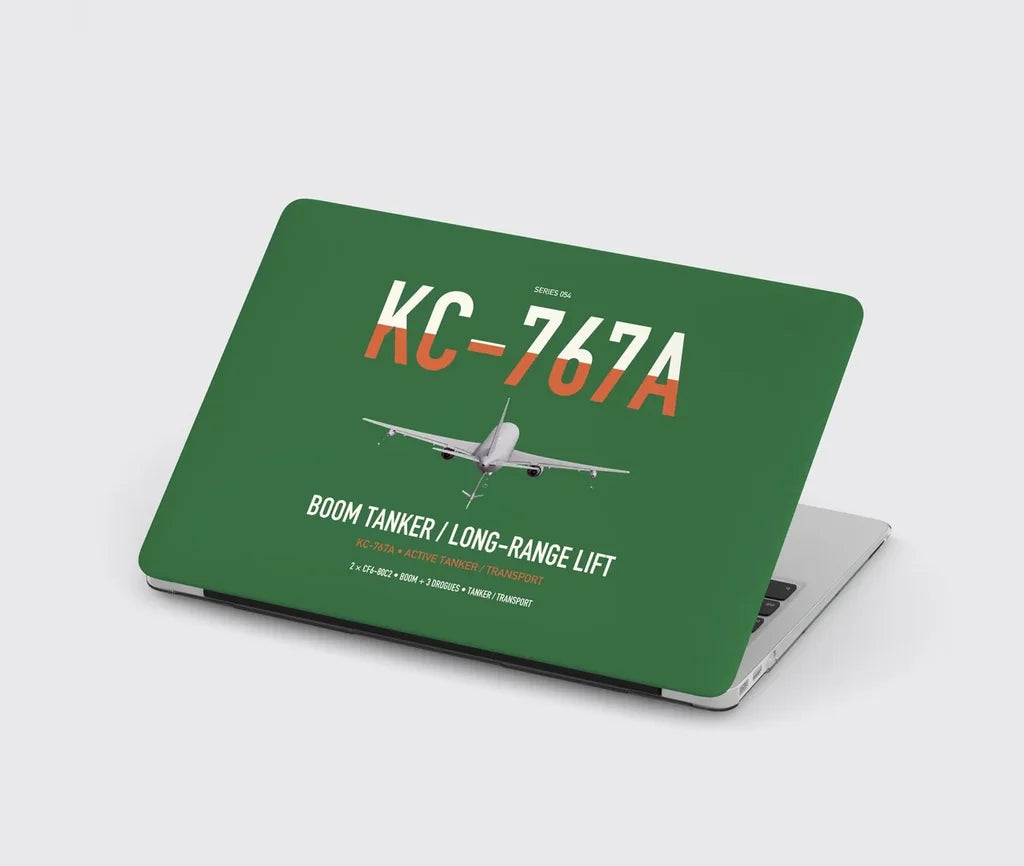 Boeing KC-767A design on green MacBook case