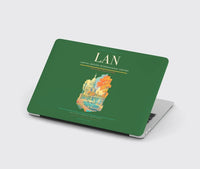 Thumbnail for Capital Region International Airport (LAN) design on green MacBook case