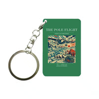 Thumbnail for VINTAGE G4019 - The Pole Flight - Designed Key Chain design on green