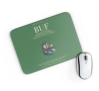 Thumbnail for Buffalo Niagara International Airport (BUF) design on green rectangle mouse pad