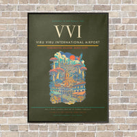 Thumbnail for Viru Viru International Airport VVI - Canvas Framed - Green Army