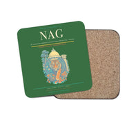 Thumbnail for Dr. Babasaheb Ambedkar International Airport (NAG) design on green 1 piece coaster