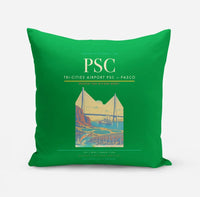 Thumbnail for Tri-Cities Airport (PSC) design on green pillow