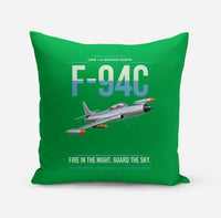 Thumbnail for F-94C Starfire design on green pillow