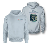 Thumbnail for Idaho Falls Regional Airport (IDA) design on light blue double-side hoodie