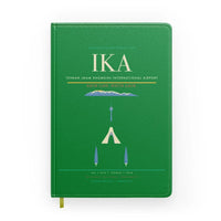 Thumbnail for Tehran Imam Khomeini International Airport (IKA) design on green notebook