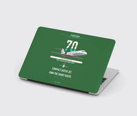 Thumbnail for Fokker 70 design on green MacBook case