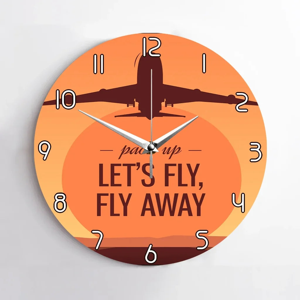 Let's Fly Away Wall Clock - view 2
