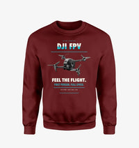 Thumbnail for DJI FPV design on wine red sweatshirt