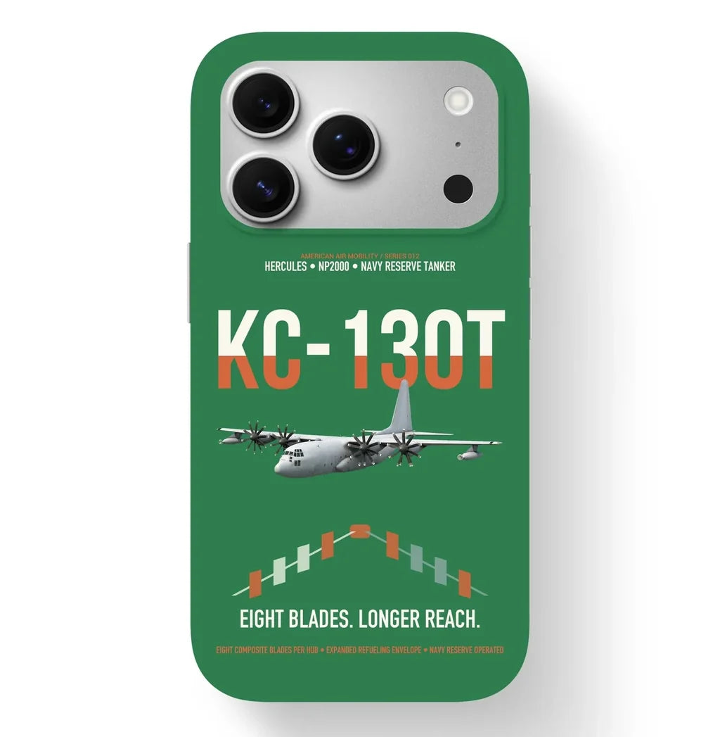 KC-130T NP2000 design on green magsafe iphone case, for iPhone 17 Pro
