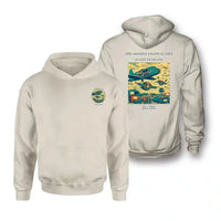 Thumbnail for VINTAGE G4471 - The Skydive Festival Lift - Double-Side Hoodie design on khaki double side