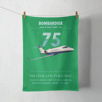 Thumbnail for Bombardier Learjet 75 Liberty design on green towel