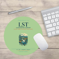 Thumbnail for Launceston Airport (LST) design on light green round mouse pad