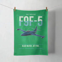 Thumbnail for F9F-5 Panther design on green towel