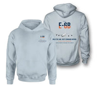 Thumbnail for E-6B Mercury design on light blue double-side hoodie, double-side print