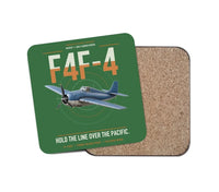 Thumbnail for F4F-4 Wildcat design on green 1 piece coaster