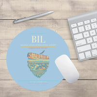 Thumbnail for Billings Logan International Airport BIL Mouse-Pad Round - Light Blue