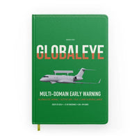Thumbnail for Saab GlobalEye design on green notebook