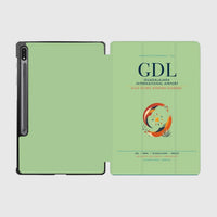 Thumbnail for Guadalajara International Airport (GDL) design on light green samsung tablet tablet case