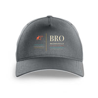 Thumbnail for Brownsville South Padre Island International Airport (BRO) design on gray printed hat