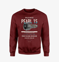 Thumbnail for PEARL 15 design on wine red sweatshirt