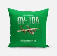 Thumbnail for OV-10A Bronco design on green pillow