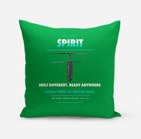 Thumbnail for Ascent AeroSystems Spirit design on green pillow