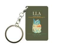 Thumbnail for Luleå Airport (LLA) design on green army key chain