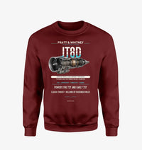Thumbnail for JT8D design on wine red sweatshirt