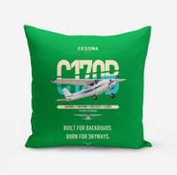 Thumbnail for Cessna 170B design on green pillow
