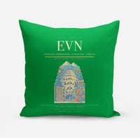 Thumbnail for Zvartnots International Airport (EVN) design on green pillow