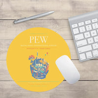 Thumbnail for Bacha Khan International Airport PEW Mouse-Pad Round - Yellow