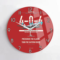 Thumbnail for Martin 4-0-4 design on red no frame wall clock