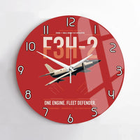 Thumbnail for F3H-2 Demon design on red no frame wall clock