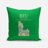 Thumbnail for Reus Airport (REU) design on green pillow