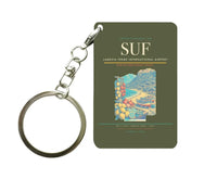 Thumbnail for Lamezia Terme International Airport (SUF) design on green army key chain