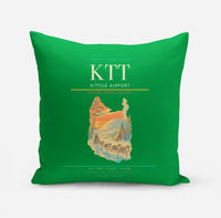 Thumbnail for Kittilä Airport (KTT) design on green pillow