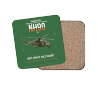 Thumbnail for NHIndustries NH90 TTH design on green 1 piece coaster