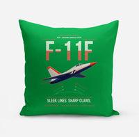 Thumbnail for F-11F Tiger design on green pillow