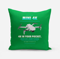 Thumbnail for DJI Mini 4K design on green pillow