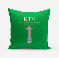 Thumbnail for Ketchikan International Airport (KTN) design on green pillow