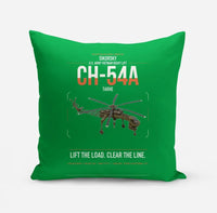 Thumbnail for Sikorsky CH-54A Tarhe design on green pillow