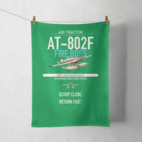 Thumbnail for Air Tractor AT-802F Fire Boss design on green towel