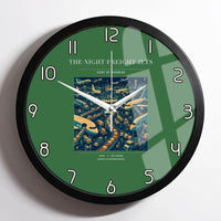 Thumbnail for VINTAGE G4133 - The Night Freight Jets - Designed Wall Clocks design on green framed