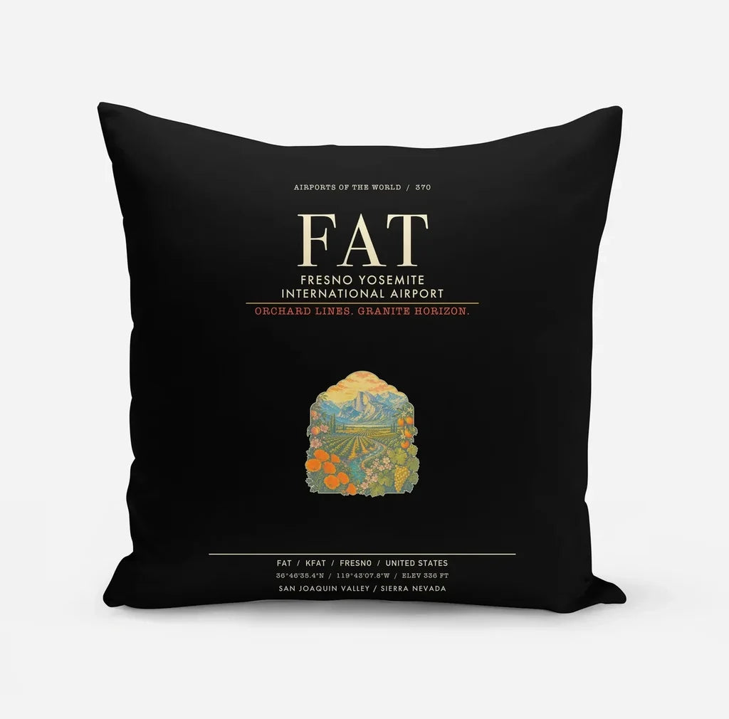 Fresno Yosemite International Airport FAT - Black