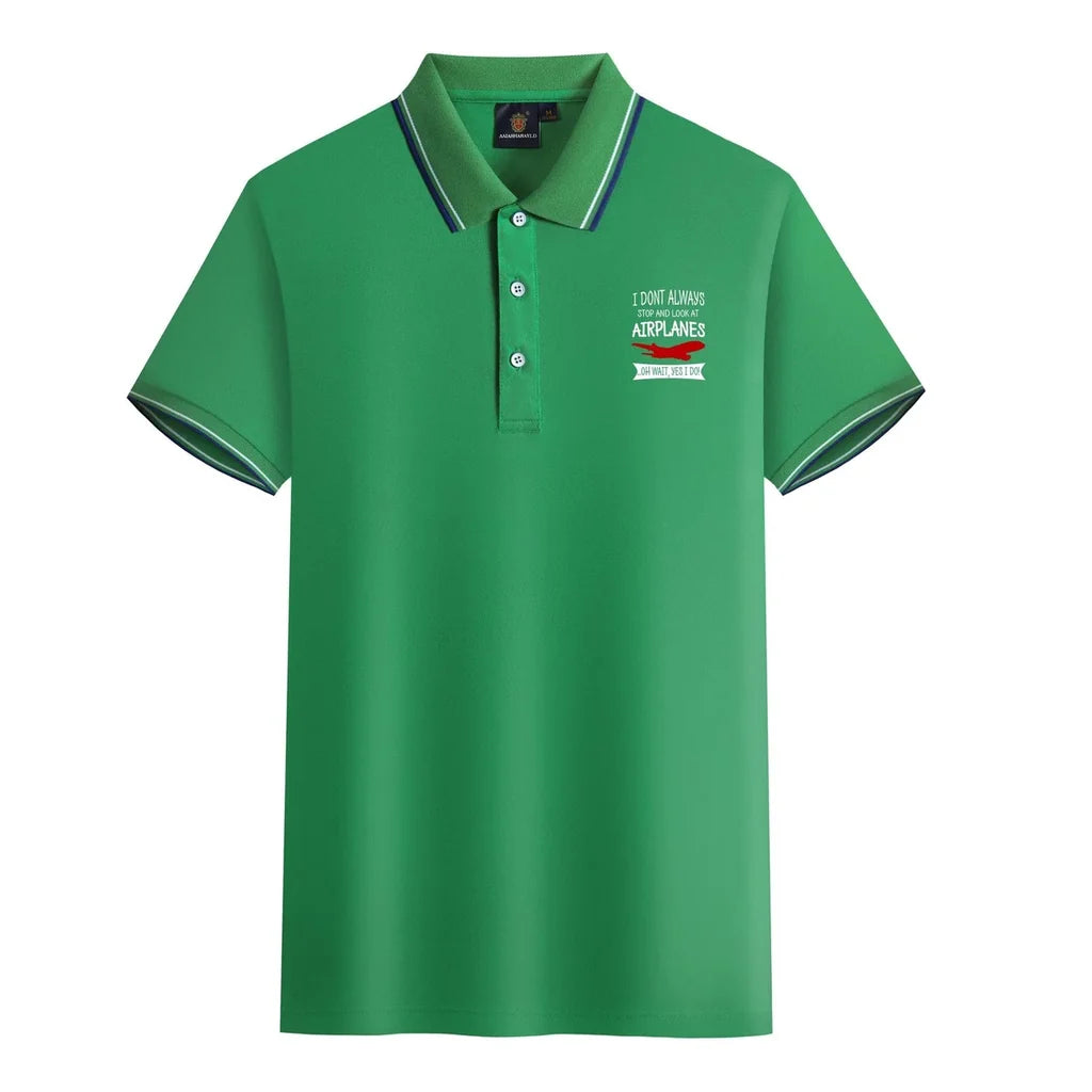 Customisable Plane Spotter Polo Shirt - view 8