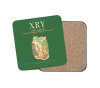 Thumbnail for Jerez Airport (XRY) design on green 1 piece coaster