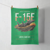 Thumbnail for F-15E Strike Eagle design on green towel