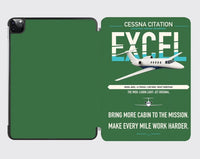 Thumbnail for Cessna Citation Excel design on green ipad tablet case